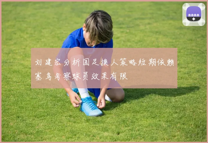 刘建宏分析国足换人策略短期依赖塞鸟考察球员效果有限